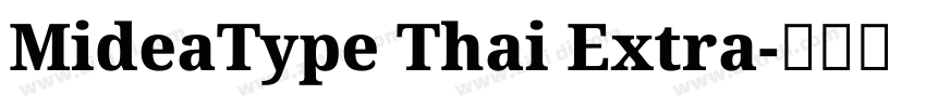 MideaType Thai Extra字体转换